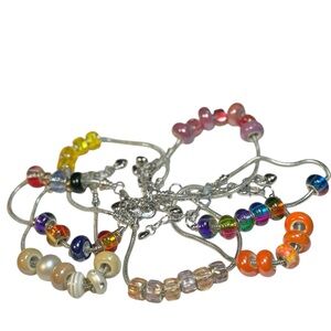 ✨ 7-Piece Glass Bead Bracelet Bundle ✨